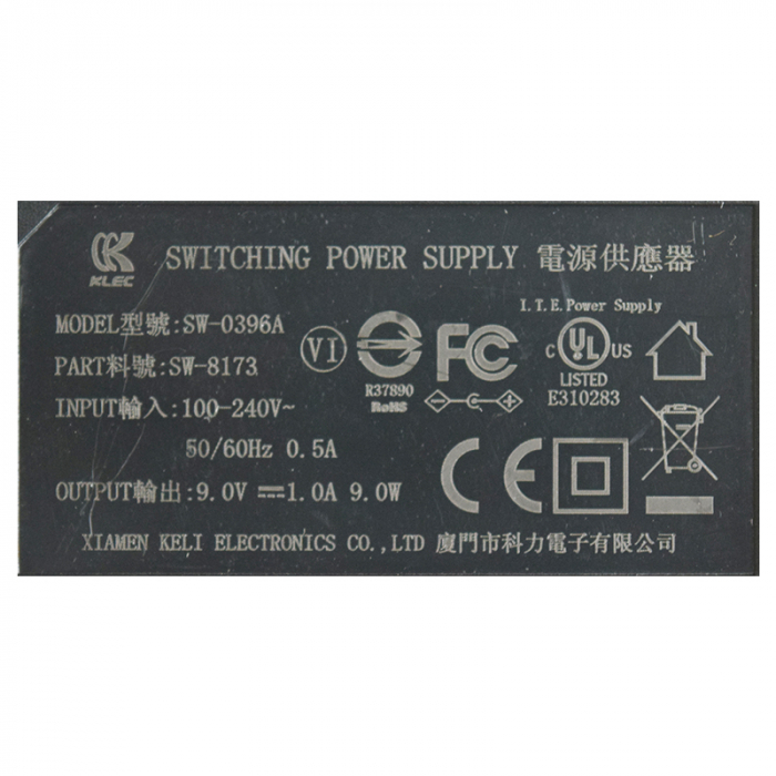 ALIMENTATOR 9V-1A MUFA 5.5/2.5 [4]