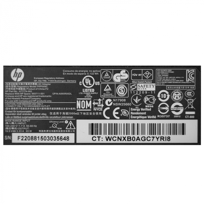 ALIMENTATOR LAPTOP HP 18.5V 3.5A 65W [4]