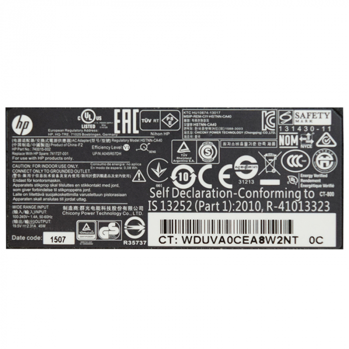 ALIMENTATOR LAPTOP HP 19.5V 2.31A 45W [4]