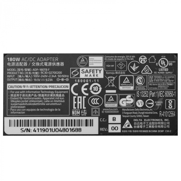 ALIMENTATOR LAPTOP RAZER 19.5V 9.23A 180W ADP-180TB [4]