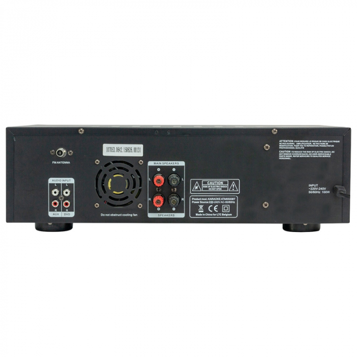 AMPLIFICATOR 2X50W FM/BT/USB/SD/AUX 2 LINII MIC [3]