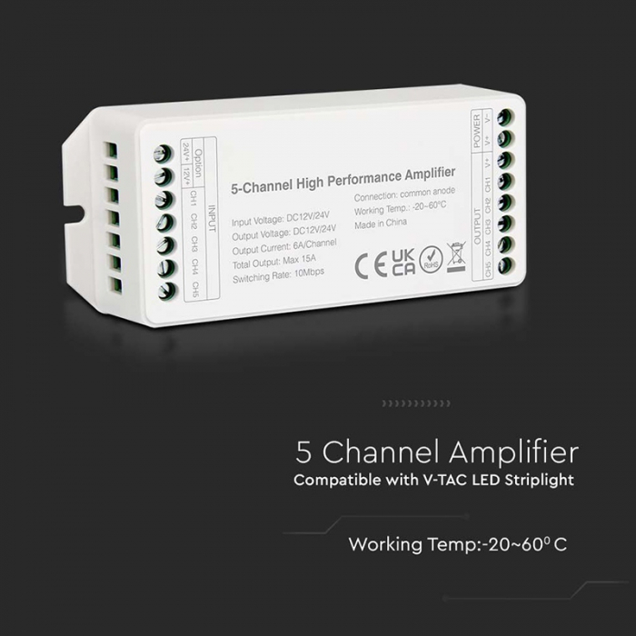 AMPLIFICATOR BANDA LED 5 CANALE 15A [4]