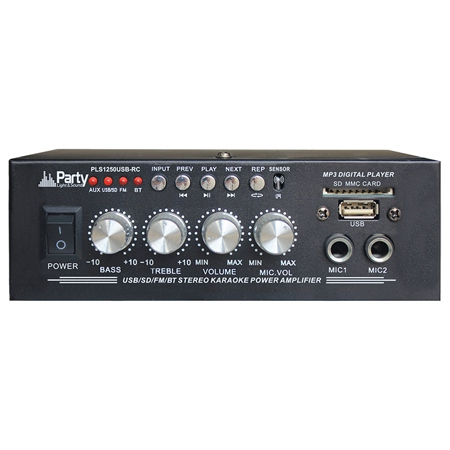 AMPLIFICATOR KARAOKE 2X25W CU BLUETOOTH/USB/SD/AUX SI TELECOMANDA [1]