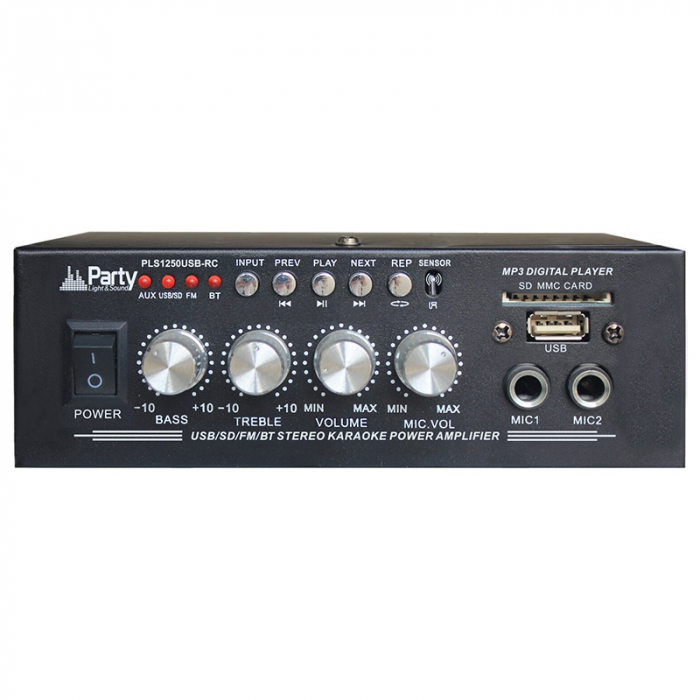 AMPLIFICATOR KARAOKE 2X25W CU BLUETOOTH/USB/SD/AUX SI TELECOMANDA [2]