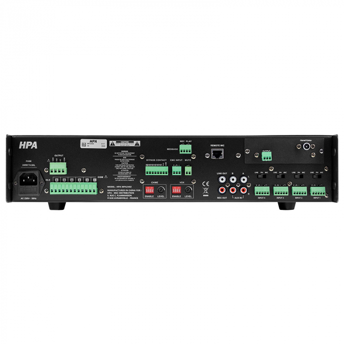 AMPLIFICATOR LINIE 19'' 110V/240W 6 ZONE BLUETOOTH/USB [3]