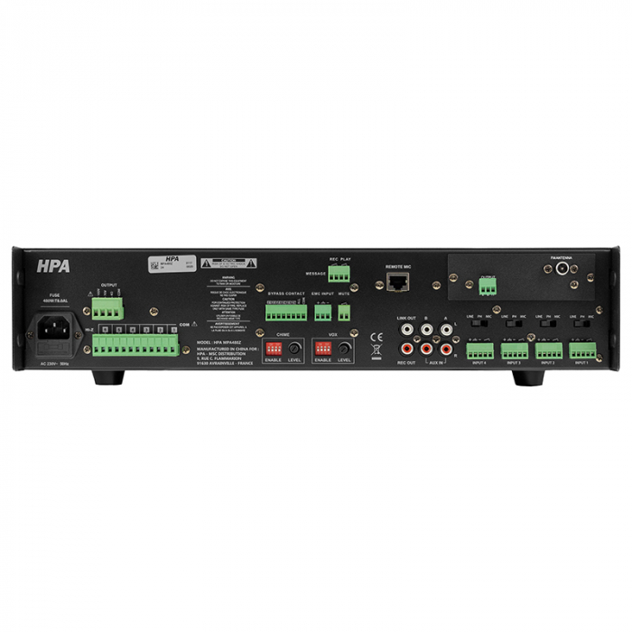 AMPLIFICATOR LINIE 19'' 110V/480W 6 ZONE BLUETOOTH/USB [3]