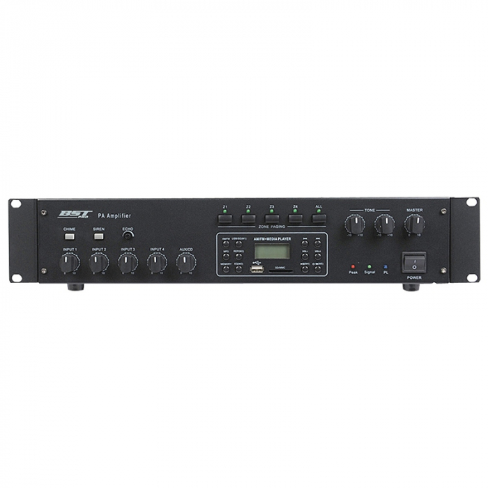 AMPLIFICATOR LINIE CU TUNER FM/AM 100V 240W 4MIC/ 2AUX [2]