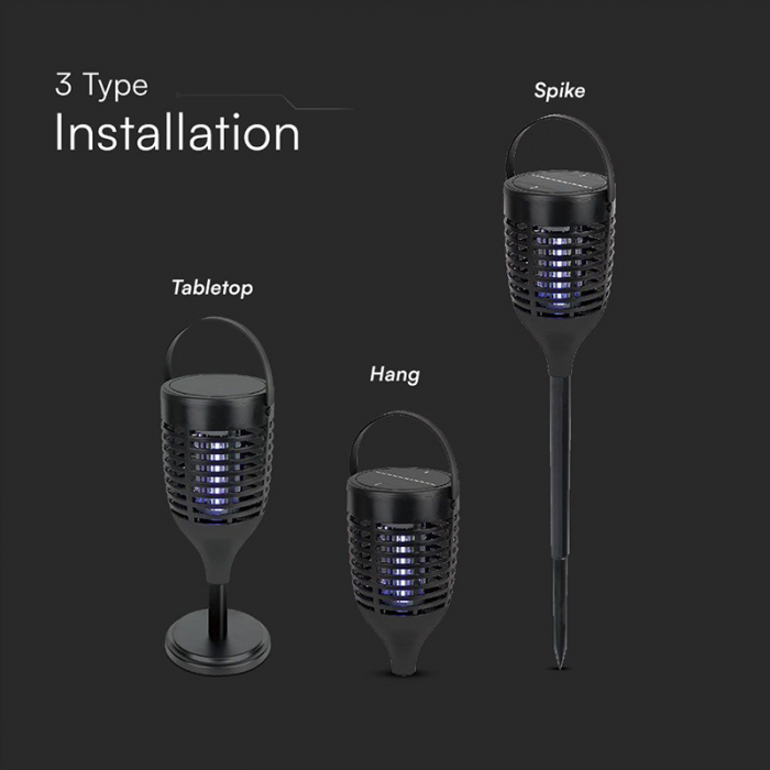 APARAT ANITI-INSECTE CU INCARCARE SOLARA 3IN1 1.3W [12]