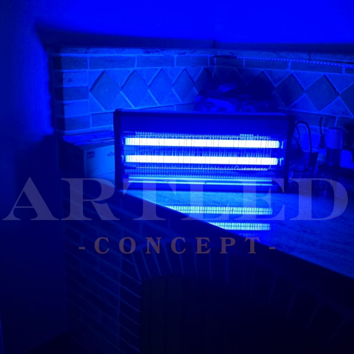 APARAT ANTI-INSECTE CU LUMINA UV 2X20W 150mp [3]