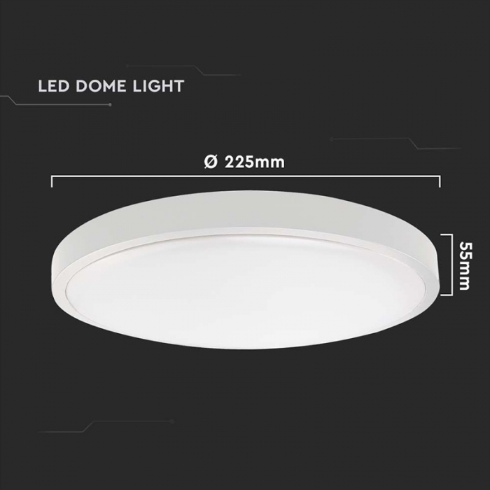 Aplica led 18w IP44 6500k alb rece - alb [4]