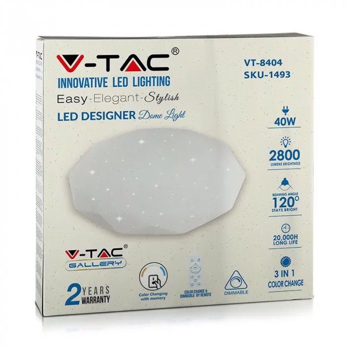 APLICA LED 20/40W 3IN1 DIMABIL CU TELECOMANDA [11]