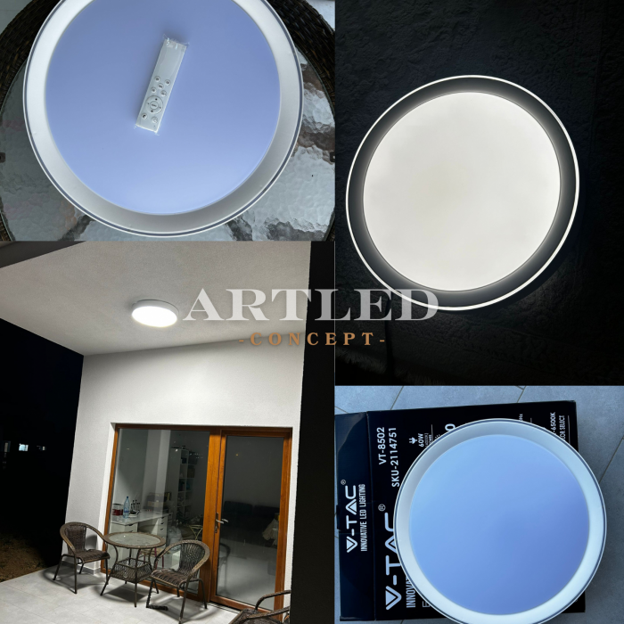 Aplica LED 30/60/30W 3IN1 Dimabila cu telecomanda, V-Tac 2114751 [2]