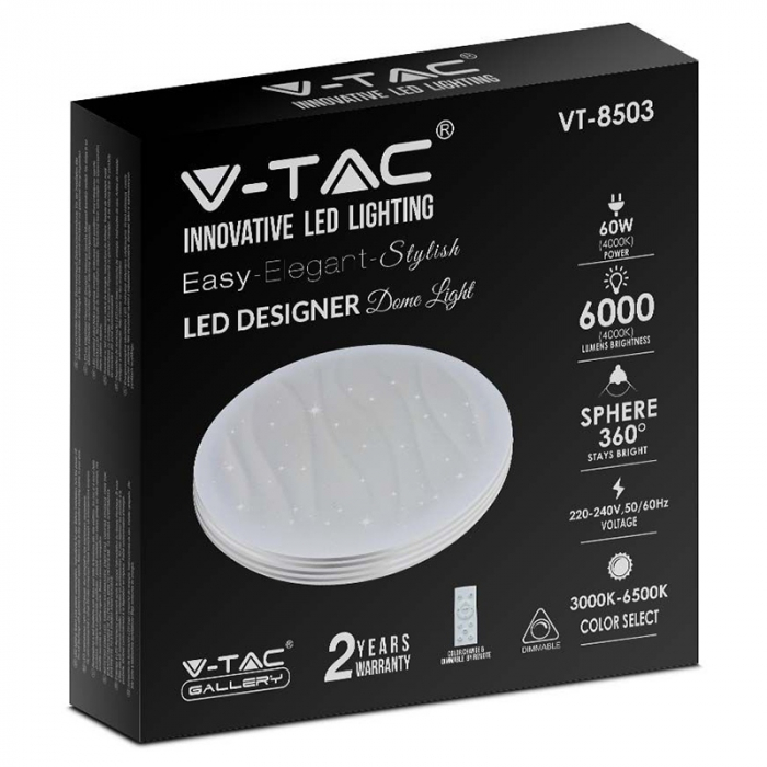APLICA LED 30/60/30W 3IN1 DIMABIL CU TELECOMANDA [15]