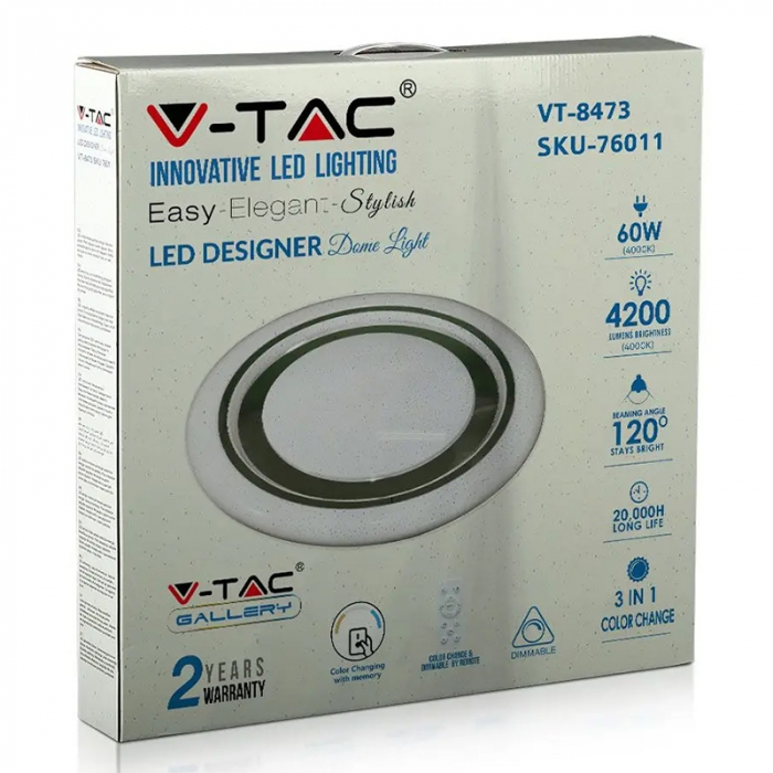 Aplica led 30/60/30w 3in1 dimabil cu telecomanda [14]