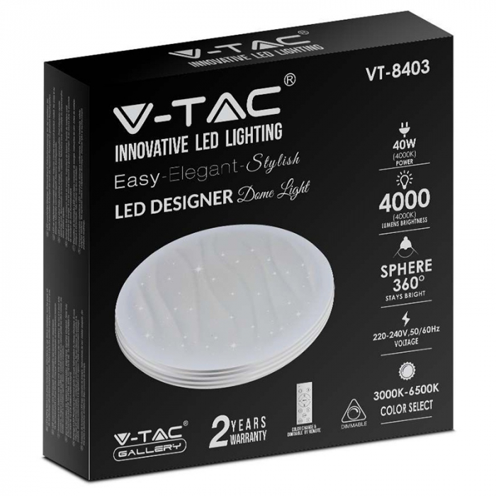 APLICA LED 40W 3IN1 DIMABIL CU TELECOMANDA [15]