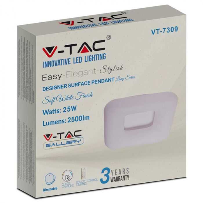 APLICA LED PATRATA 26W DIMABIL 3IN1 [11]