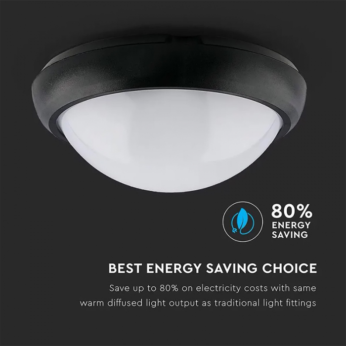 APLICA ROTUNDA LED 12W IP54 3000K ALB CALD [4]