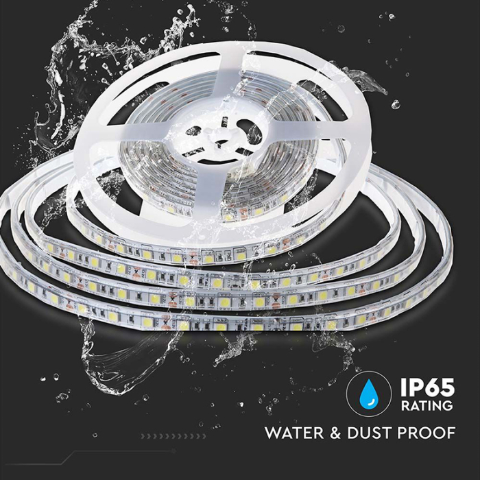 BANDA LED 24V SMD2835 8W/M 120LED/M 3000K IP65 10M [6]