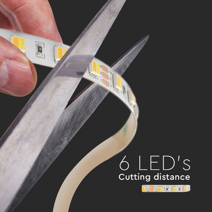 Banda led 24v smd5050 120led/m 3in1 ip20 5m V-tac [10]