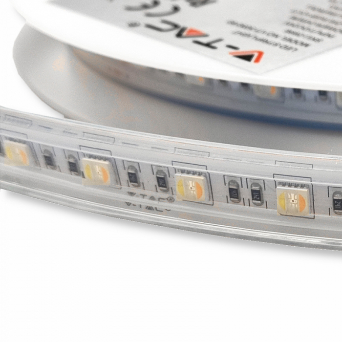 Banda led 24v smd5050 60led/m 3in1 rgb + alb ip65 5m V-Tac [8]