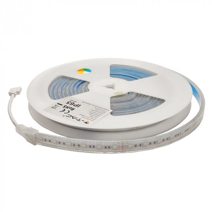 Banda led 24v smd5050 60led/m 3in1 rgb + alb ip65 5m V-Tac [2]
