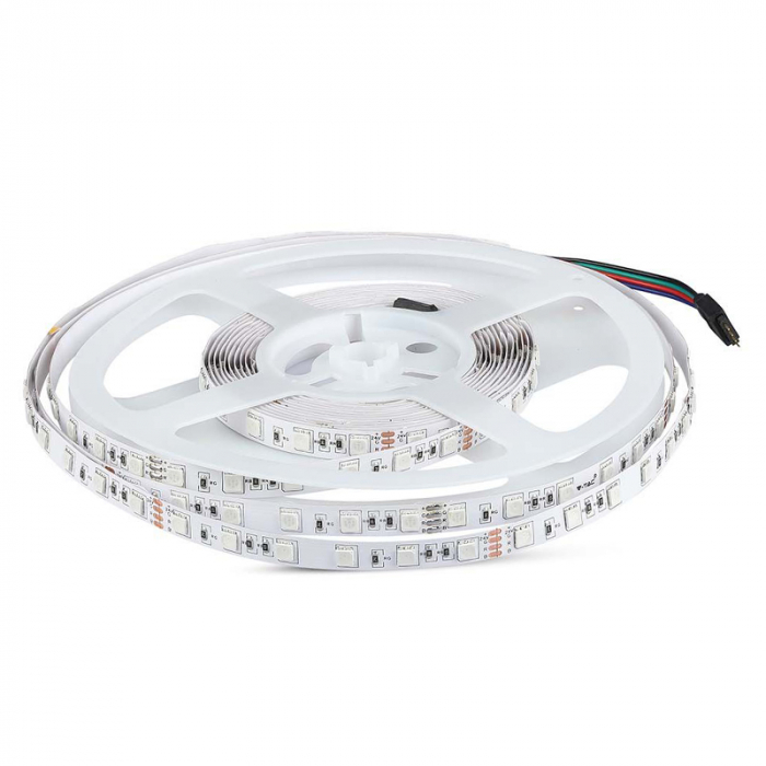 Banda LED 24V SMD5050 RGB 60LED/M IP20 10M V-Tac [2]