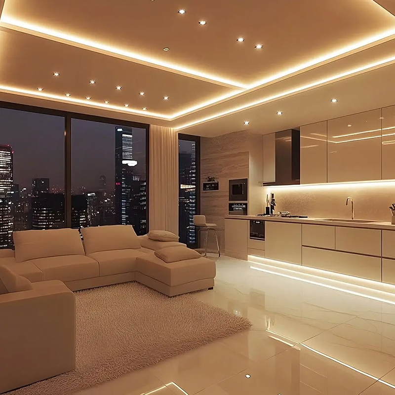 BANDA LED 5MM 8W/M 24V IP20 ROLA 10M 3000K CIP CREE [7]