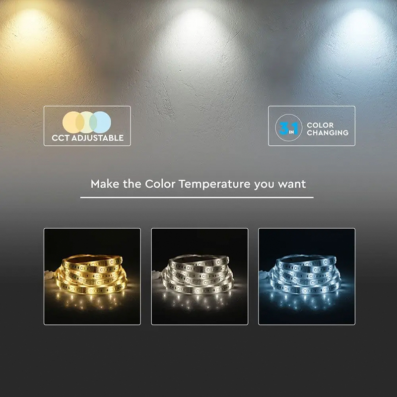 BANDA LED 5MM 8W/M 24V IP20 ROLA 10M 3IN1 CIP CREE [4]