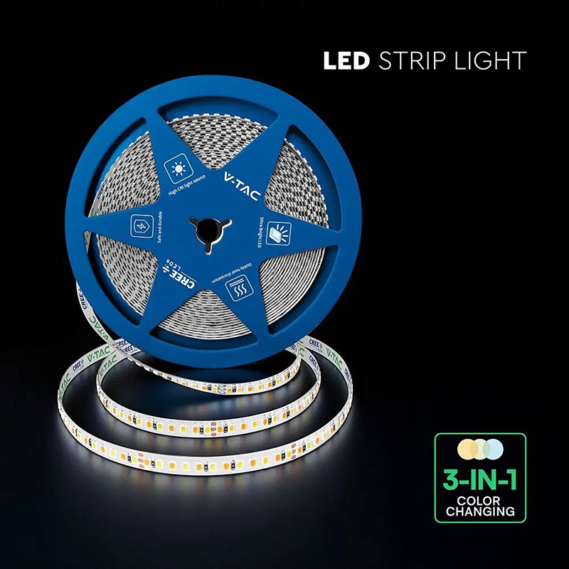 BANDA LED 5MM 8W/M 24V IP20 ROLA 10M 3IN1 CIP CREE [6]