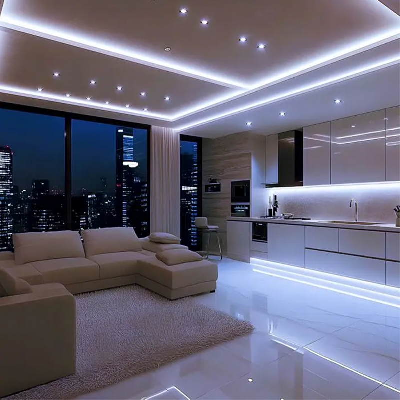 BANDA LED 5MM 8W/M 24V IP20 ROLA 10M 6500K CIP CREE [7]