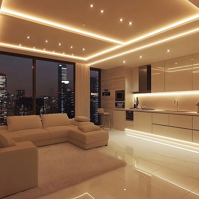 BANDA LED 8MM 10W/M 24V IP20 ROLA 10M 3000K CIP CREE [7]