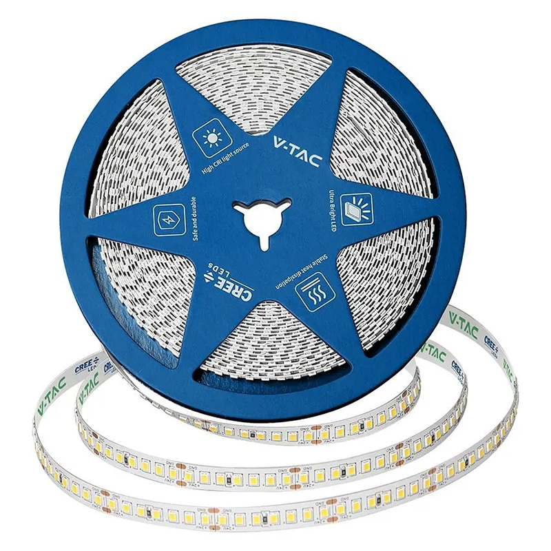 BANDA LED 8MM 12W/M 24V IP20 ROLA 10M 4000K CIP CREE [2]