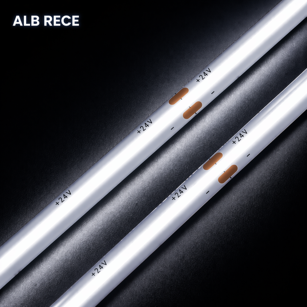 Banda LED COB 11W 24V 6000k 480LEDURI/M IP20 CRI>90 ROLA 5 METRI [2]