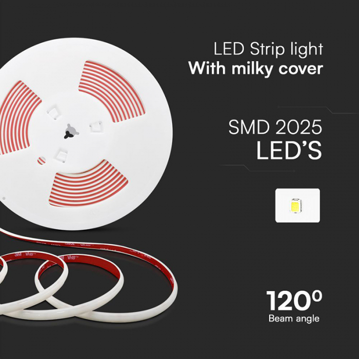BANDA LED COB 12.5W/M 220-240V IP65 3000K ROLA 5M [4]