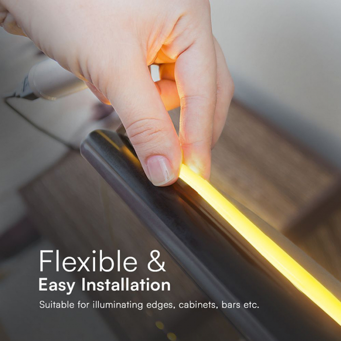 BANDA LED COB 12.5W/M 220-240V IP65 4000K ROLA 50M [6]