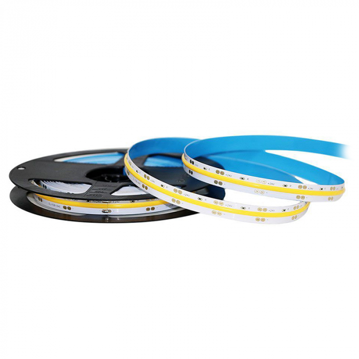 Banda led cob 24v 280led/m 10w/m ip20 6400k V-tac [2]