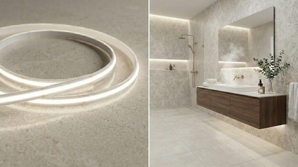 Banda LED COB 24V 5W 4000K, IP65 rezistenta la apa, 115lm/W, CRI>90, 320 LED, rola 5m [2]