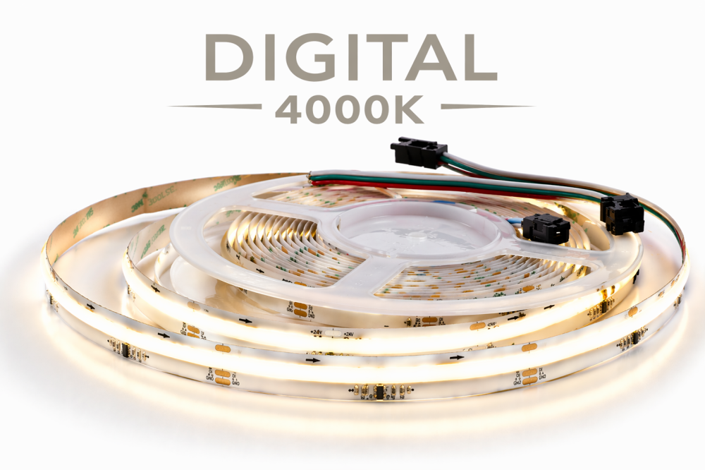 Banda LED COB Digital Running Waterfall 4000k alb neutru WS2811 360 LED/M 12W/M 5 metri [2]