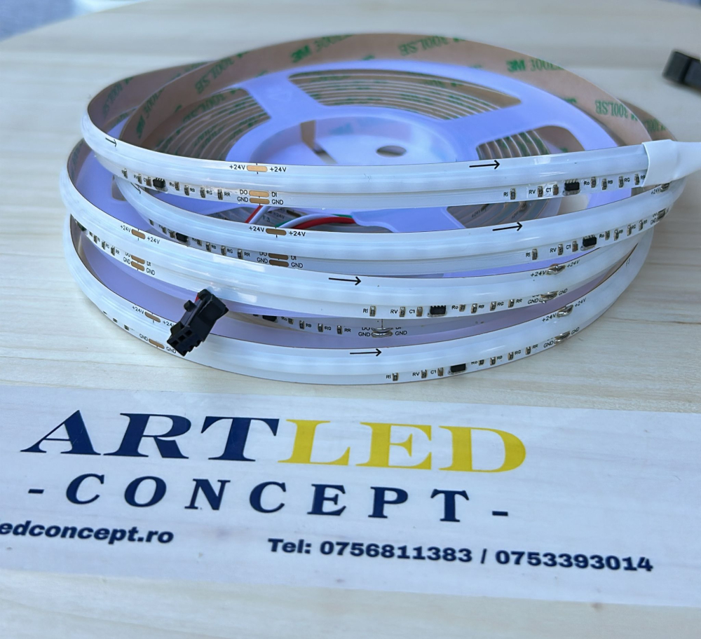 Banda LED COB RGB Digital Running Waterfall WS2811 420 LED/M 12W/M 5 metri [2]