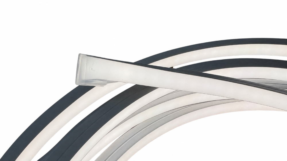 Banda led NEON FLEX,12w, 4000k, ip67, 24V, 10x10mm,  rola 5 metri [7]