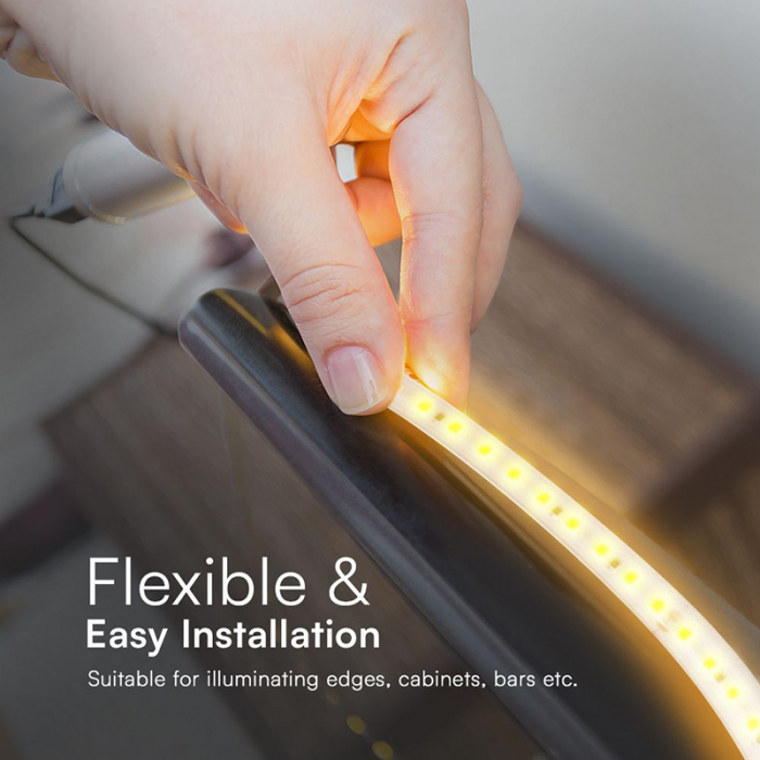 BANDA LED SMD 2835 10.5W/M 220-240V IP65 3000K ROLA 50M [6]