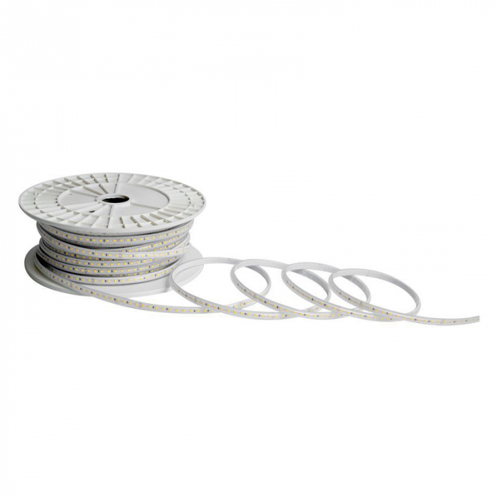 BANDA LED SMD 2835 10.5W/M 220-240V IP65 ROSU ROLA 50M [2]