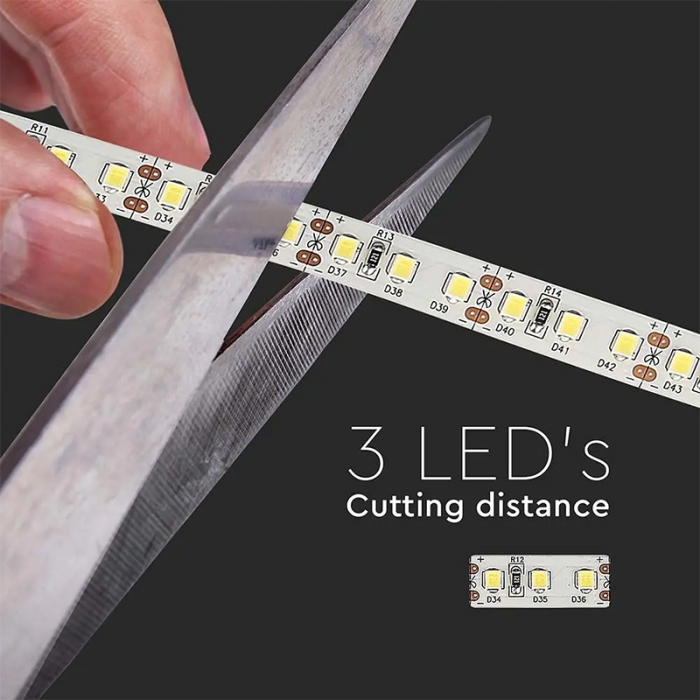 Banda led smd2835 120led/m 4000k ip20 5m cip samsung V-tac [10]