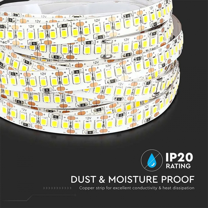 Banda led smd2835 204led/m 4000k ip20 5m V-tac [13]