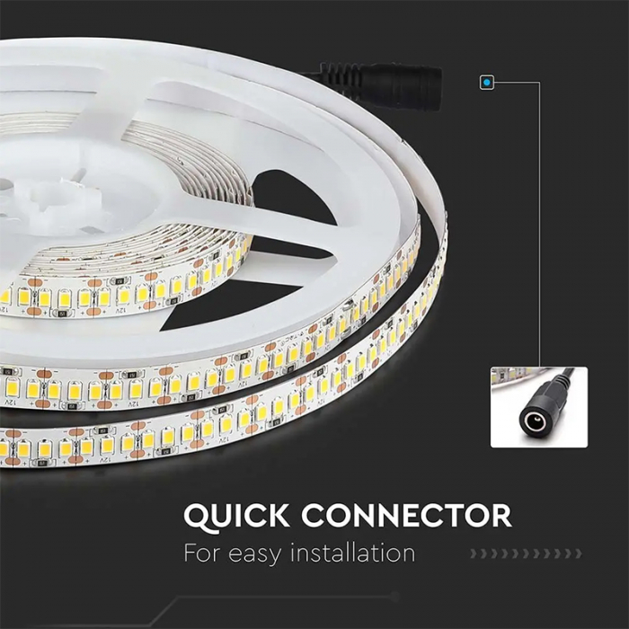 Banda led smd2835 204led/m 4000k ip20 5m V-tac [8]
