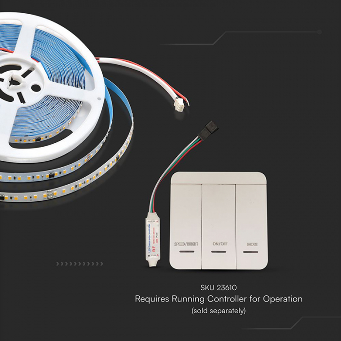BANDA LED SMD2835 RUNNING 10W/M 24V IP20 3000K 10M [7]