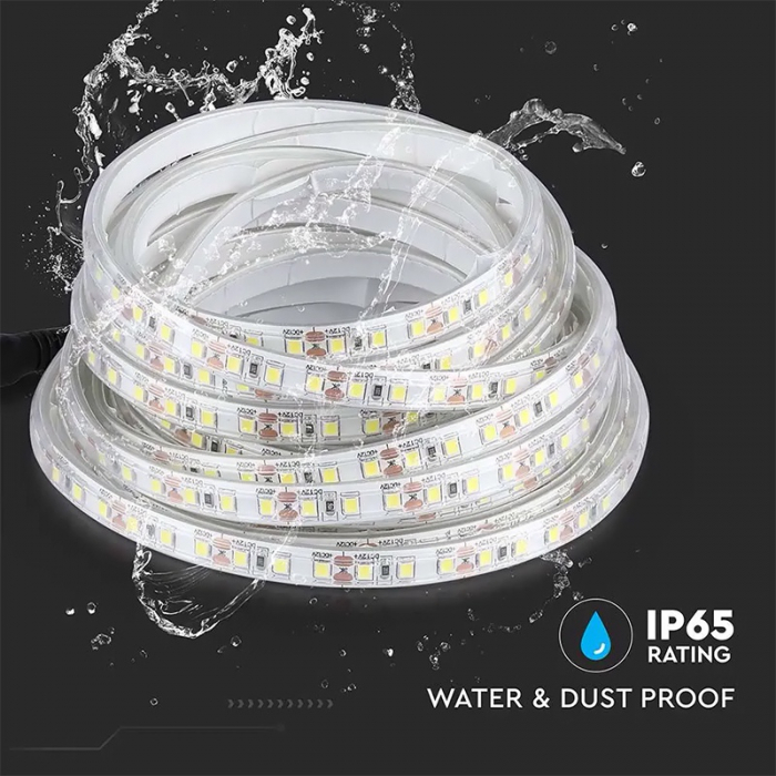 Banda led smd3528 120led/m 3000k ip65 5m V-tac [10]