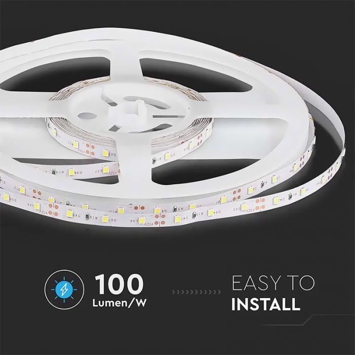 Banda led smd3528 60led/m 6000k ip20 5m V-tac [11]