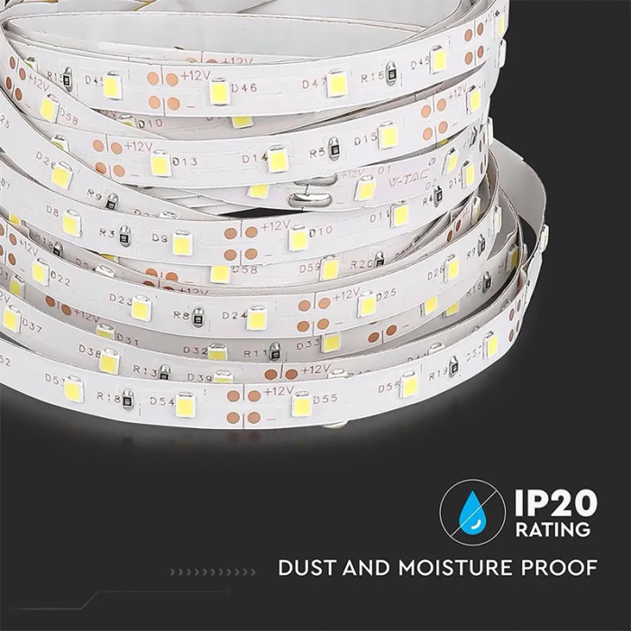 Banda led smd3528 60led/m 6000k ip20 5m V-tac [10]