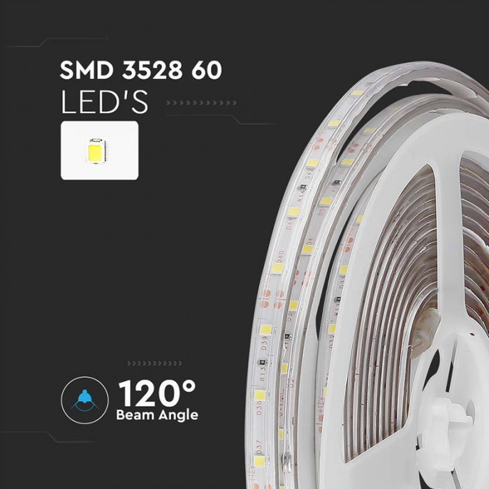 Banda led smd3528 60led/m verde ip65 5m V-tac [8]